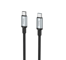 Мультимедійний кабель Hoco US10 Type-C to Type-C 3.0 5Gbit/s 0.5м black PLS-00-00135571