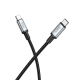 Мультимедійний кабель Hoco US10 Type-C to Type-C 3.0 5Gbit/s 0.5м black PLS-00-00135571
