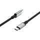 Мультимедійний кабель Hoco US10 Type-C to Type-C 3.0 5Gbit/s 0.5м black PLS-00-00135571