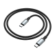 Мультимедійний кабель Hoco US10 Type-C to Type-C 3.0 5Gbit/s 0.5м black PLS-00-00135571