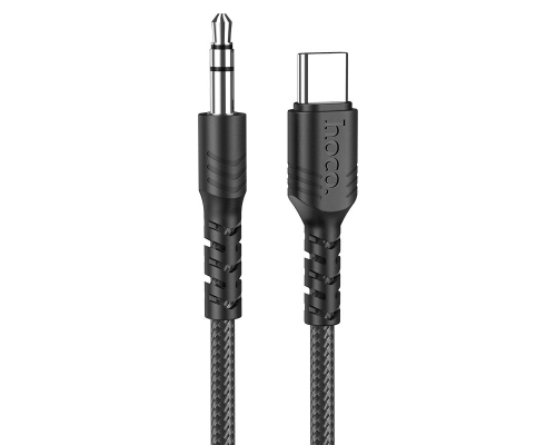Audio кабель AUX Hoco UPA19 Type-C to 3.5мм 1м black PLS-00-00088072