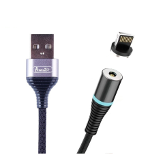 Кабель Avantis A176 Magnetic USB-A to Lightning 12W 2.4A 1м black PLS-00-00094477