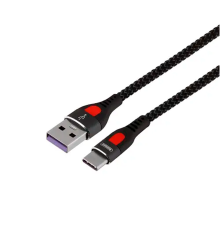 Кабель Remax RC-188a USB-A to Type-C 5A 1м black PLS-00-00058189
