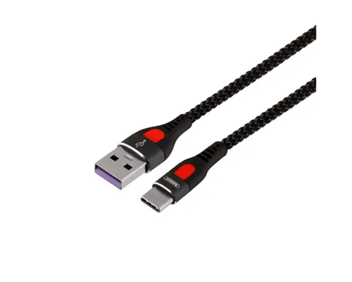 Кабель Remax RC-188a USB-A to Type-C 5A 1м black PLS-00-00058189