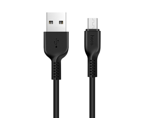 Кабель Hoco X20 Flash USB-A to Micro USB 12W 2.4A 3м black PLS-00-00055495