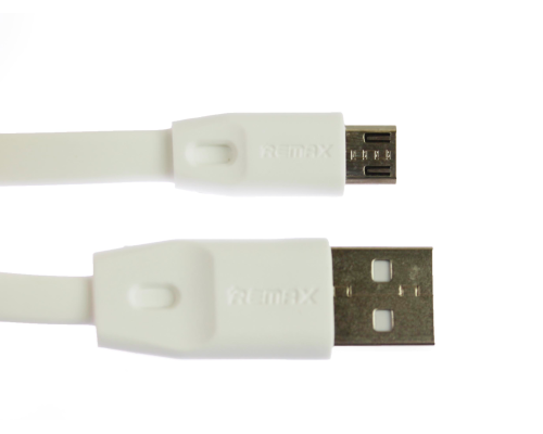 Кабель Remax RC-001м USB-A to Micro USB 1м white PLS-00-00016546