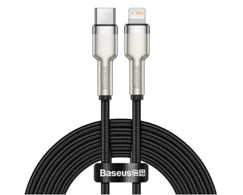 Кабель Baseus Cafule Metal Type-C to Lightning 20W 2.4A 2м (CATLJK-B01) black PLS-00-00061035