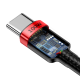 Кабель Baseus Cafule Type-C to Type-C PD+QC3.0 100W 5A 2м (CATKLF-AL91) black red PLS-00-00061038