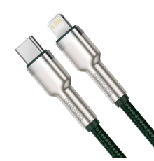 Кабель Baseus Cafule Metal Type-C to Lightning 20W 2.4A 1м (CATLJK-A06) green PLS-00-00089723
