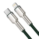 Кабель Baseus Cafule Metal Type-C to Lightning 20W 2.4A 1м (CATLJK-A06) green PLS-00-00089723