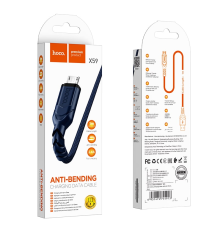 Кабель Hoco X59 USB-A to Micro USB 12W 2.4A 1м blue PLS-00-00071161