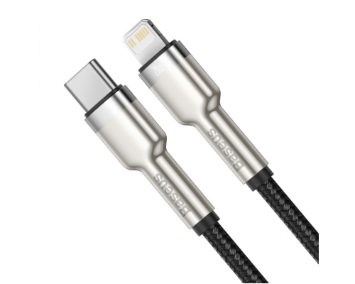 Кабель Baseus Cafule Metal Type-C to Lightning 20W 2.4A 2м (CATLJK-B01) black PLS-00-00061035