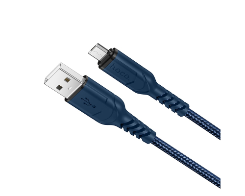 Кабель Hoco X59 USB-A to Micro USB 12W 2.4A 1м blue PLS-00-00071161