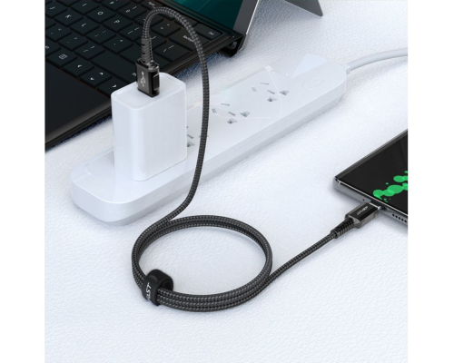 Кабель Acefast C1-04 USB-A to Type-C 15W 3A 1.2м black PLS-00-00101582