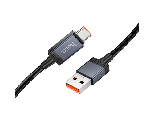 Кабель Hoco X118 USB-A to Type-C з дисплеєм 15W 3A 1м black PLS-00-00154610