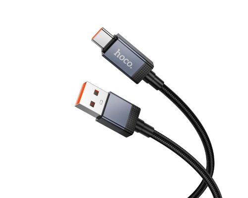 Кабель Hoco X118 USB-A to Type-C з дисплеєм 15W 3A 1м black PLS-00-00154610