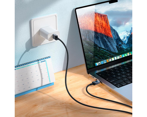 Кабель Hoco X118 USB-A to Type-C з дисплеєм 15W 3A 1м black PLS-00-00154610