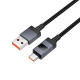 Кабель Hoco X118 USB-A to Type-C з дисплеєм 15W 3A 1м black PLS-00-00154610