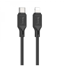 Кабель Hoco X90 Silicone Type-C to Lightning 20W 2.4A 1м black PLS-00-00114868
