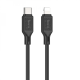 Кабель Hoco X90 Silicone Type-C to Lightning 20W 2.4A 1м black PLS-00-00114868
