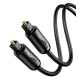 Audio кабель AUX Ugreen AV122 S PDIF male to S PDIF male, Toslink 2м black PLS-00-00173860