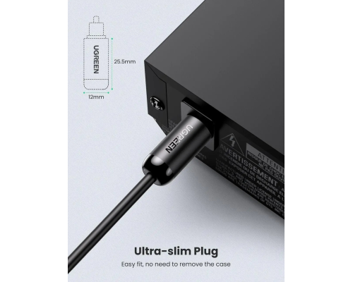 Audio кабель AUX Ugreen AV122 S PDIF male to S PDIF male, Toslink 2м black PLS-00-00173860
