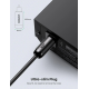 Audio кабель AUX Ugreen AV122 S PDIF male to S PDIF male, Toslink 2м black PLS-00-00173860