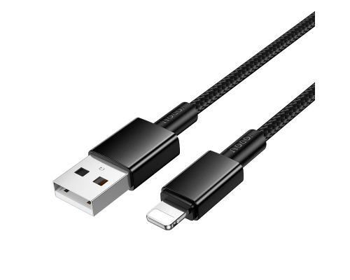 Кабель Hoco X119 USB-A to Lightning 12W 2.4A 1м black PLS-00-00146898
