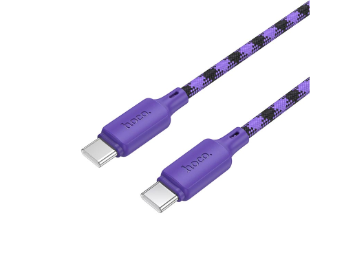 Кабель Hoco X116 Meridian Type-C to Type-C 60W 3A 1м purple PLS-00-00148745