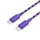 Кабель Hoco X116 Meridian Type-C to Type-C 60W 3A 1м purple PLS-00-00148745