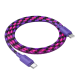 Кабель Hoco X116 Meridian Type-C to Type-C 60W 3A 1м purple PLS-00-00148745