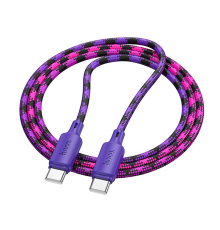 Кабель Hoco X116 Meridian Type-C to Type-C 60W 3A 1м purple PLS-00-00148745