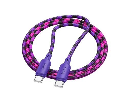 Кабель Hoco X116 Meridian Type-C to Type-C 60W 3A 1м purple PLS-00-00148745
