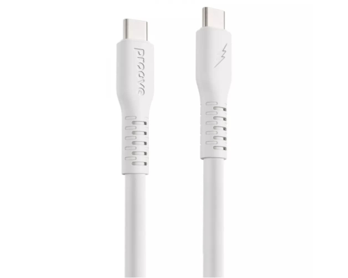 Кабель Proove Eternal Type-C to Type-C 60W 3A 2м white PLS-00-00134356
