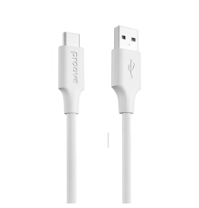 Кабель Proove Striped Silicone USB-A to Type-C 3A 1м white PLS-00-00134502