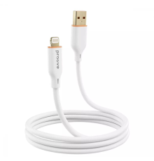 Кабель Proove Jelly Silicone USB-A to Lightning 12W 2.4A 1м white PLS-00-00134482
