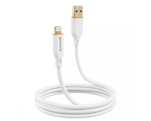 Кабель Proove Jelly Silicone USB-A to Lightning 12W 2.4A 1м white PLS-00-00134482