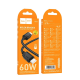 Кабель Hoco X113 Beneficio Type-C to Type-C 60W 3A 1м black PLS-00-00139275