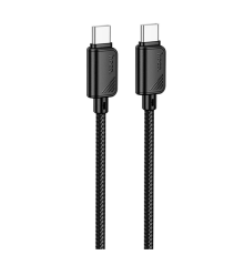 Кабель Hoco X113 Beneficio Type-C to Type-C 60W 3A 1м black PLS-00-00139275