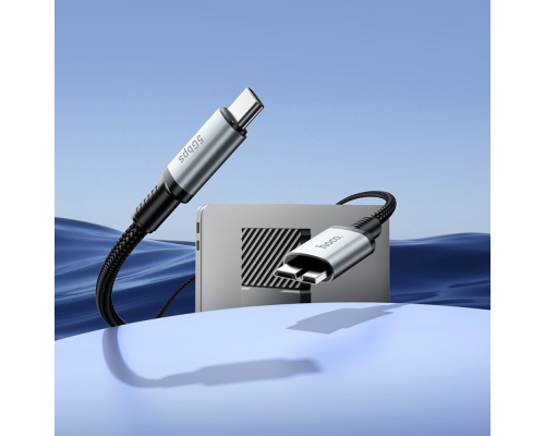 Мультимедійний кабель Hoco US10 Type-C to Micro USB3.0 5Gbit/s 0.5м black PLS-00-00135579