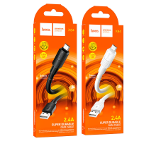 Кабель Hoco X84 USB-A to Micro USB 12W 2.4A 1м white PLS-00-00097630