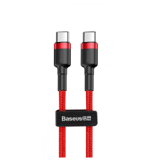 Кабель Baseus Cafule Type-C to Type-C 60W 3A 1м (CATKLF-G09) red PLS-00-00079845