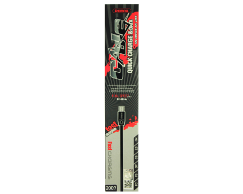 Кабель Remax RC-001м USB-A to Micro USB 2м black PLS-00-00016548