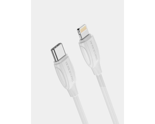 Кабель Borofone BX19 Type-C to Lightning 20W 2.4A 1м white PLS-00-00089994