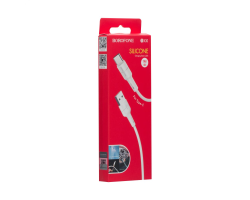Кабель Borofone BX30 Silicone USB-A to Type-C 15W 3A 1м white PLS-00-00052906
