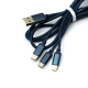 Кабель Remax RC-131th 3в1 15W 2.8A 1м blue PLS-00-00022293