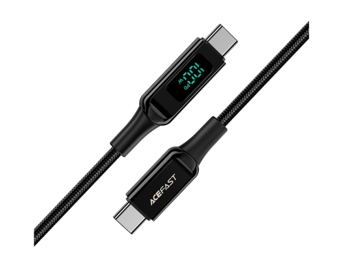 Кабель Acefast C6-03 Type-C to Type-C 100W 5A 2м black PLS-00-00101584