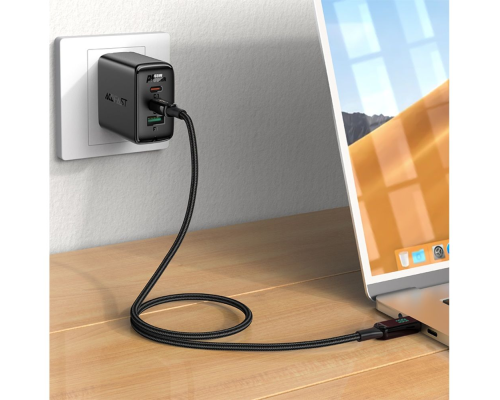 Кабель Acefast C6-03 Type-C to Type-C 100W 5A 2м black PLS-00-00101584