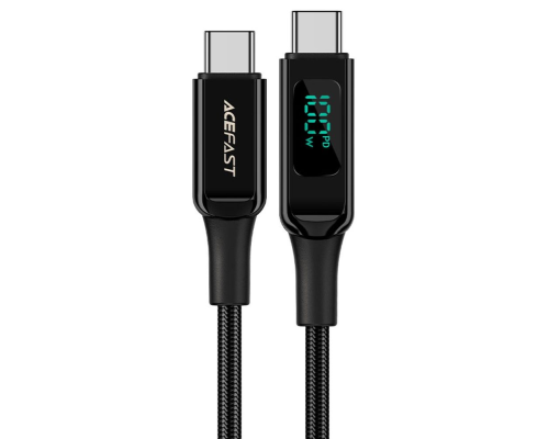 Кабель Acefast C6-03 Type-C to Type-C 100W 5A 2м black PLS-00-00101584
