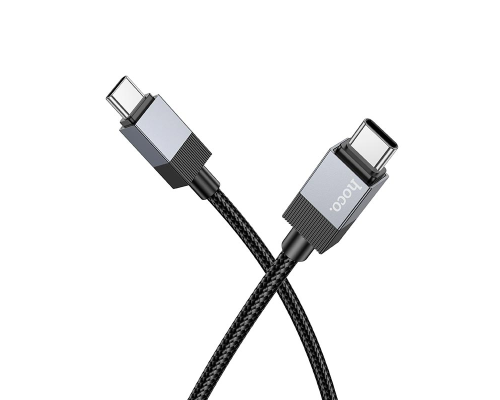 Кабель Hoco X110 Honorific Type-C to Type-C 60W 3A 1м black PLS-00-00139633